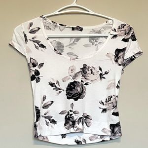 Floral baby tee